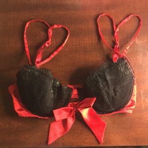 Red and Black bra from Rampage Intimate